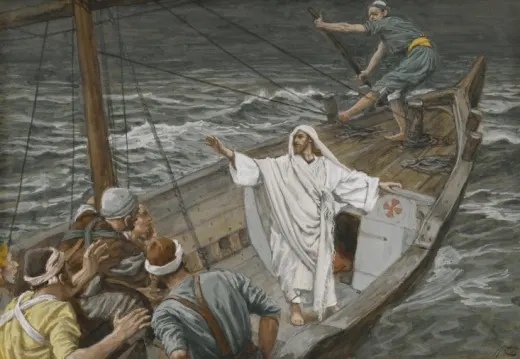 Jesus Stilling the Tempest, a painting by James Tissot